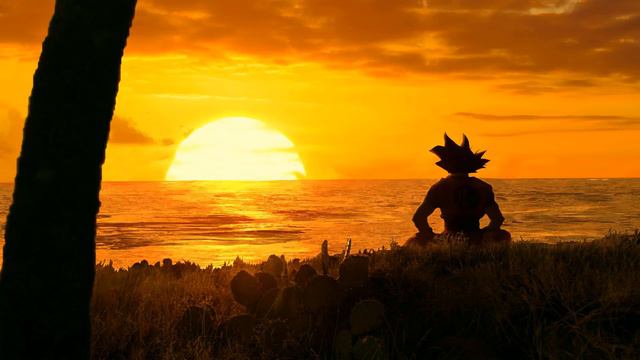 Гоку Любуется Закатом | Goku Watching Sunset | Dragon Ball - Живые Обои