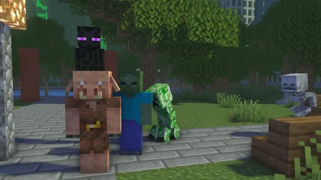 Monster School: Hunters on CHOO-CHOO Charles - Minecraft animation