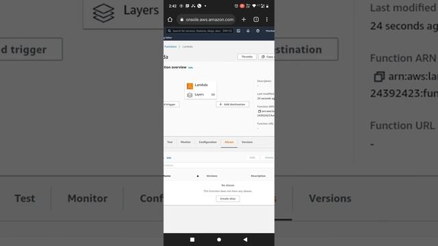 Weighted aws lambda versions using alias