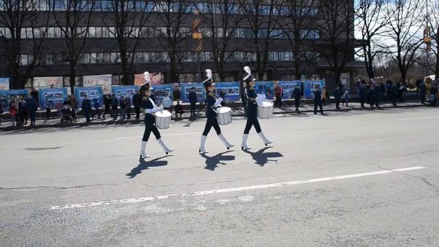 Барабанщицы СПБ УГПС МЧС Росии 