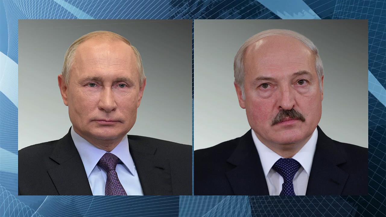 В. Путин поздравил А. Лукашенко с 30-летием пребывания в должности президента Белоруссии