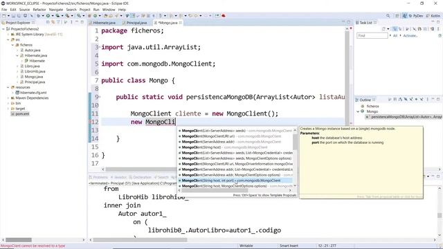 PROYECTO JAVA: consultas con Hibernate + persistencia en MongoDB (Parte V)