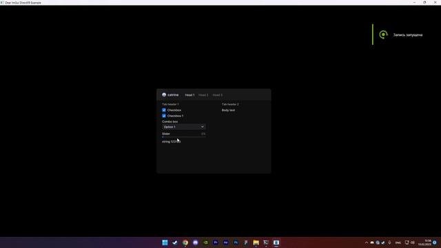 free menu imgui