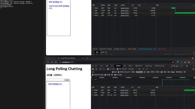 Long polling chatting test