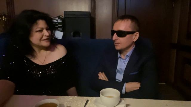 Певица Наталья Державная интервью для Виктора Тартанова в ресторане Ирис Санкт-Петербург