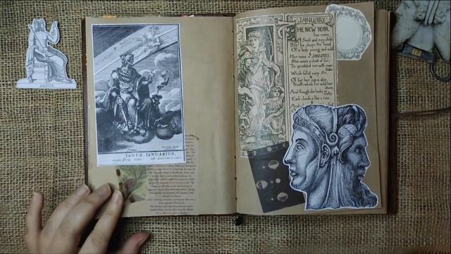VINTAGE JOURNAL WITH ME  ? Old Myths: JANUS  ?  ASMR No Talking