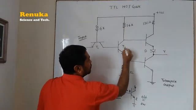 Class XII Digital Electronics Logic Family TTL NOT GATE