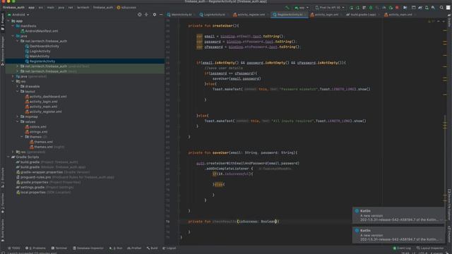 Android Firebase - Authentication and Onboarding ( part 4 )