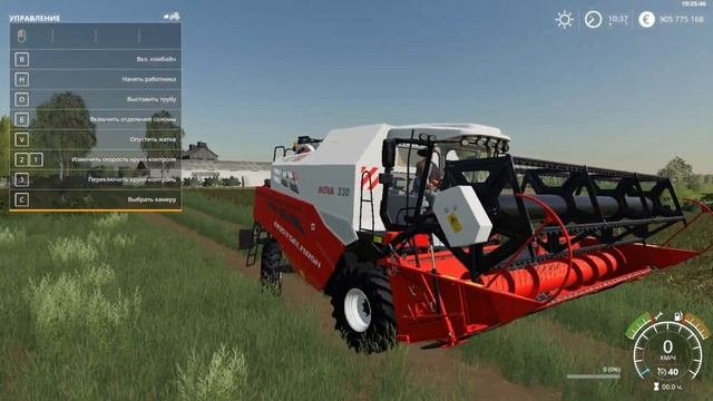 Обзор КОМБАЙН NOVA 330 Ростсельмаш от MARK.Farming Simulator 19.