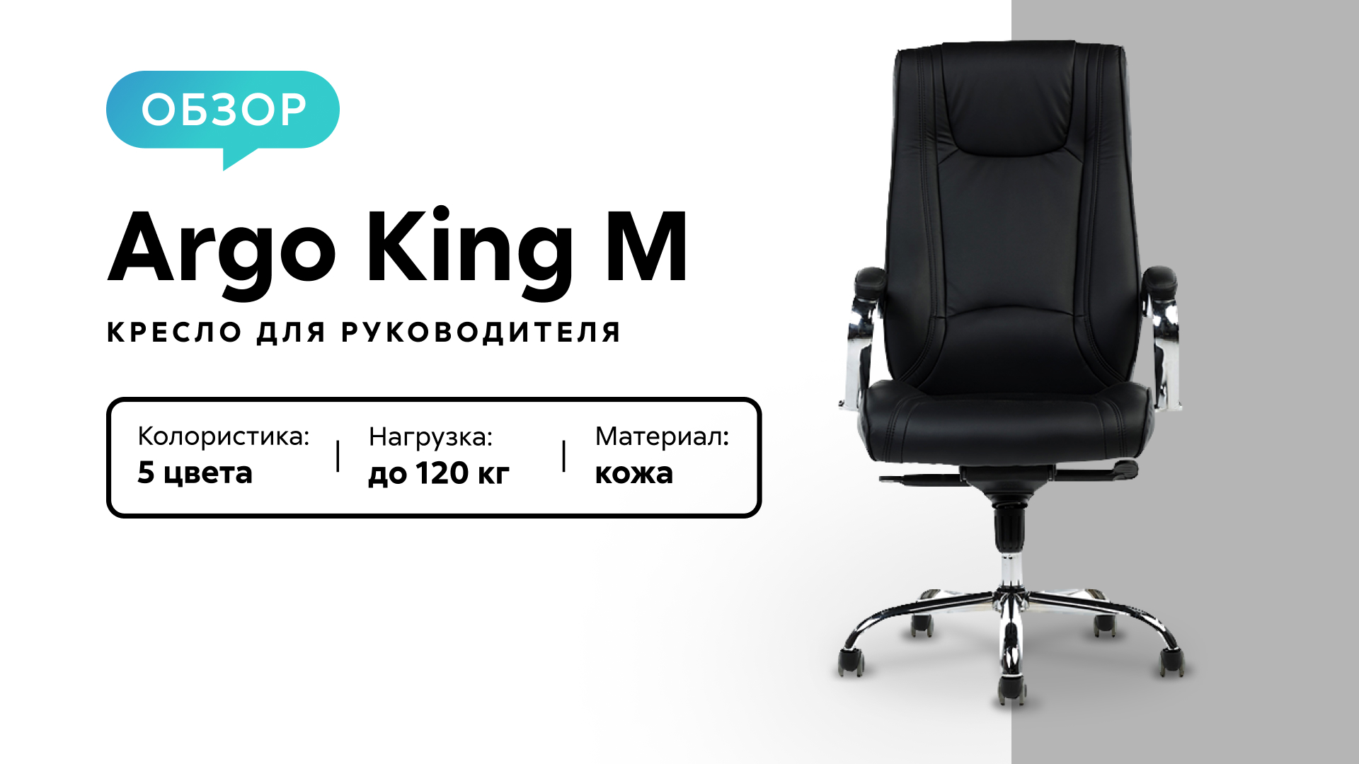 Обзор кресла для руководителя Argo King M