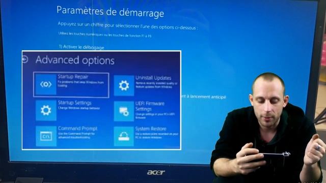 Ecran bleu sur pc réparation impossible