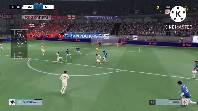 FIFA 22 (Player Career): Season 1, Serie A Match 11, Pro Camera.