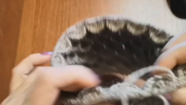 Шапка с эффектом 3D.Крючком.