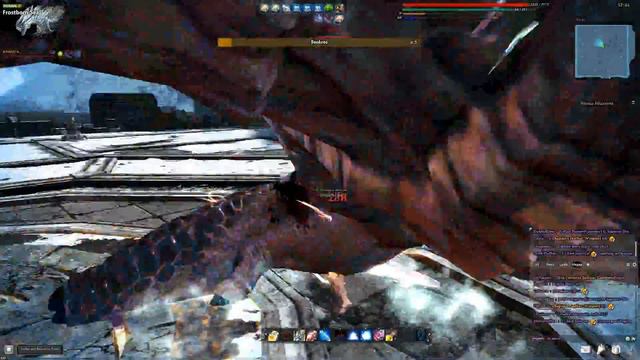Vindictus - Босс серебряный дракон император льда и холода