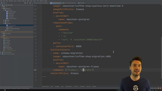 Database migrations in Kubernetes applications with Flyway