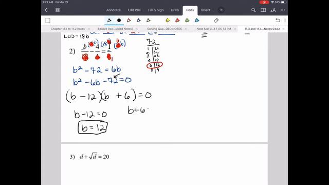 Equations in Quadratic Form