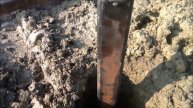 Телескопическая штанга для бурения на экскаваторе