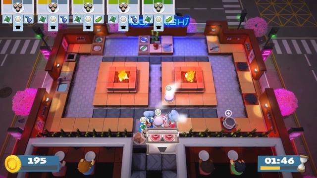 WAIT, TREADMILLS?! Overcooked! 2 Level 1-4 | Ps4 Co-op Gameplay