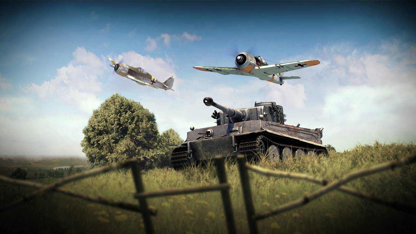 играю воздушный бой War Thunder