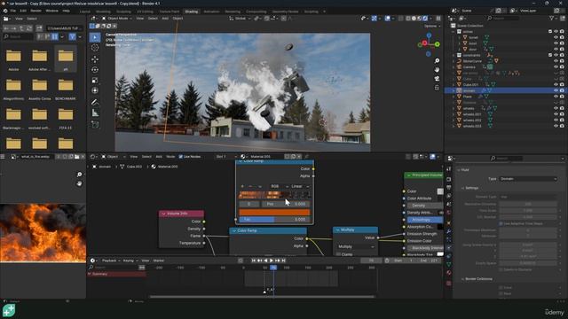 12d. Creating A detailed Smoke And Fire Shader