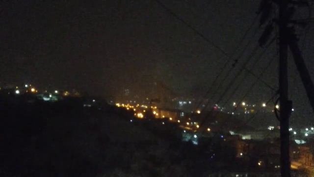 новогодний фейерверк в городе Холмск 1 января 2021 года