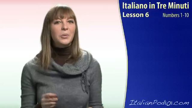 Learn Italian - Italian Numbers 1-10