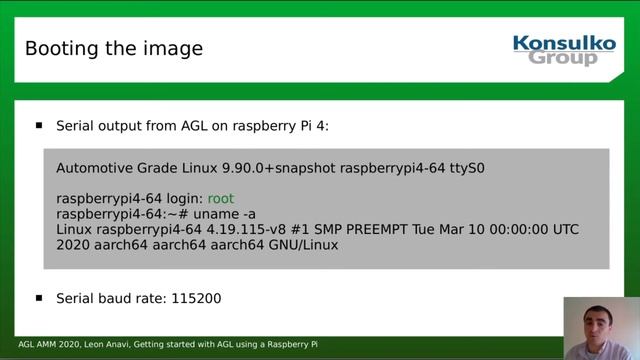Getting started with AGL using a Raspberry Pi - Leon Anavi, Konsulko Group