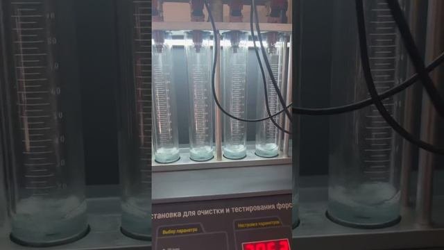 Чистка и проверка бензиновых форсунок на стенде