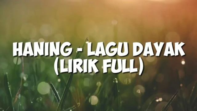 Lirik Full Lagu Haning   Dayak Remix Viral Full Bass 2019 Viral  Nof 480 x 854