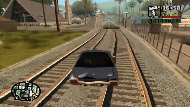 Пример как нельзя останавливать поезд в ГТА\ как остановить поезд в San andreas