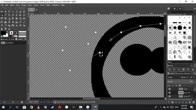 تصميم صورة مقاتل في برنامج جيمب وإدخلها على برنامج Cocos Creator