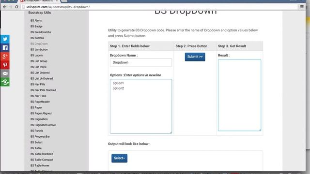 Bootstrap Dropdown