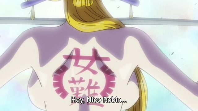Black Maria remove Clothes in front of Brook ~ Onepiece episode 1021
