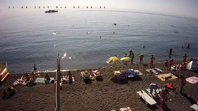 Вебкамера "Пляж Дубны". Запись 21.08.2017 09:00:04