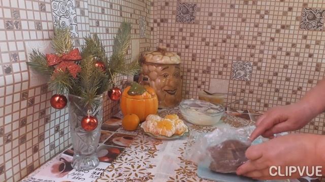 ???Десерт без выпечки.Какой Новый год без мандарин!????