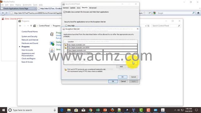 How to solve error "Application blocked by Java Security" in Oracle EBS Release 12.2.x?