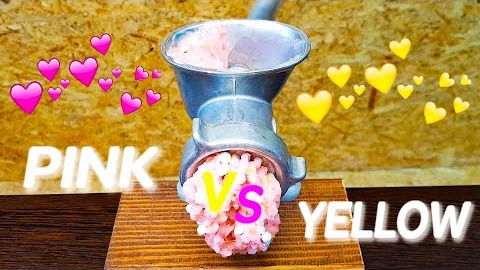 DIY Слайм Антистресс / Розовый против Желтого / Pink vs Yellow / Часть 2