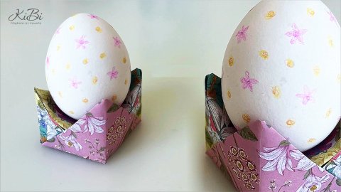 Пасхальная подставка для яйца  | Поделки из бумаги своими руками | DIY