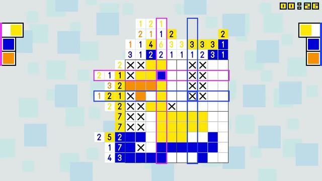 Pic a Pix Deluxe for Nintendo Switch co op color picross gameplay footage