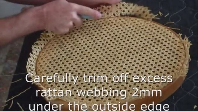 How To Re Cane A Chair Seat In Under 10 Mins