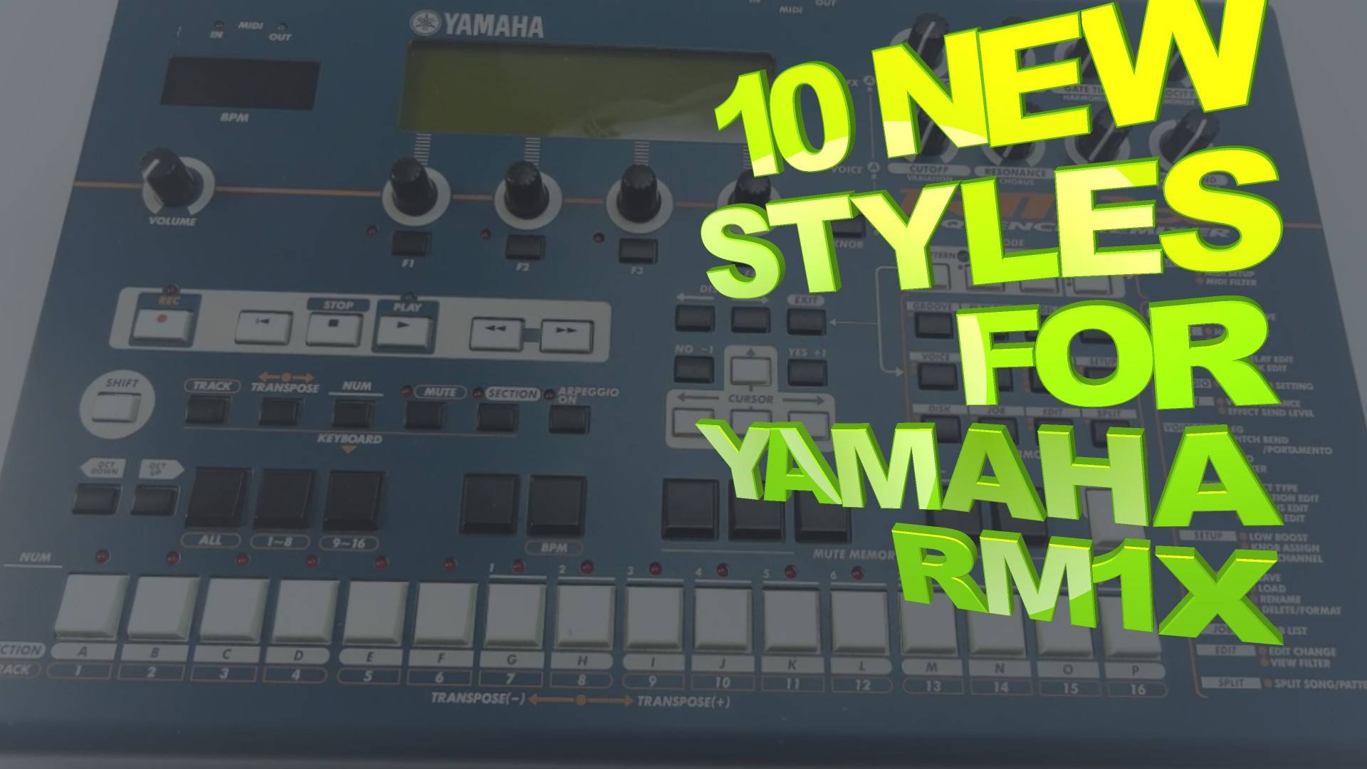 10 New Styles for Yamaha RM1x