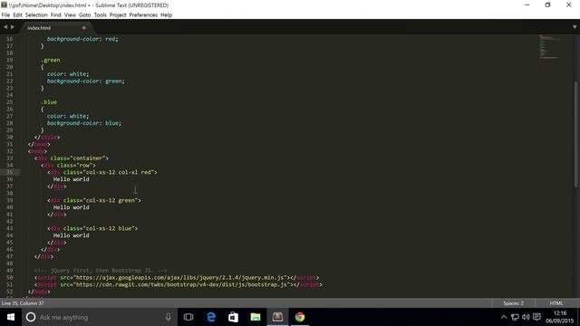 Bootstrap 4 Tutorial 3 - More Grid Sizes