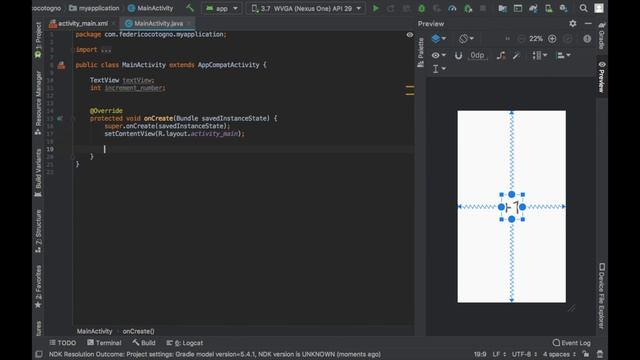 (Java 2020) How to create an Increment +1 App in Android Studio