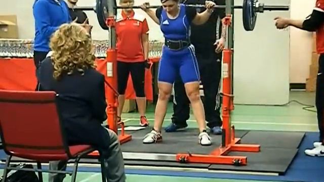 Low-bar squat 1 x 112.5 kg (2nd lift), BDFPA National Single Lift Championships, 3 March 2013