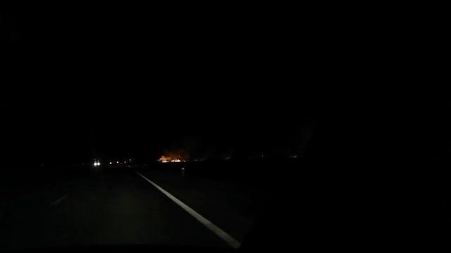 На трассе под Невинномысском горели поля