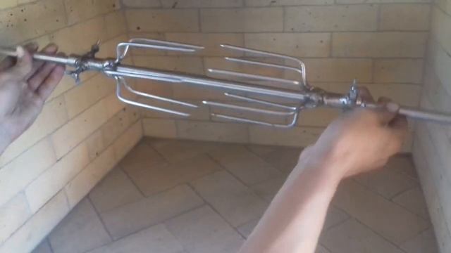 Как сделать в мангале Электро-вертель
