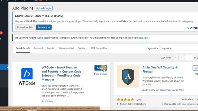 WPCode Plugin  Insert Code Or Scripts In Headers and Footers Of Your Wordpress Blog
