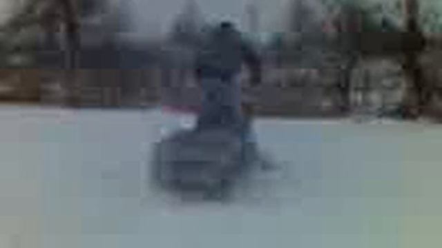 Самодельный снегоход с двигателем Иж Планета