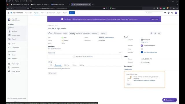 How to link Story, Task, Bug to your Epic