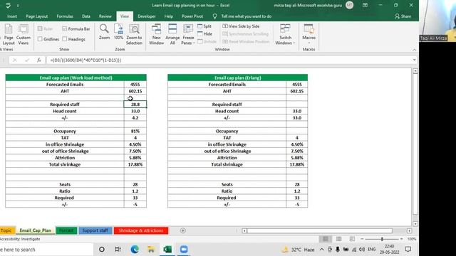 Learn understanding & creating  email cap planing in  one hour( Live session)